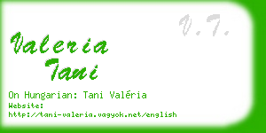 valeria tani business card